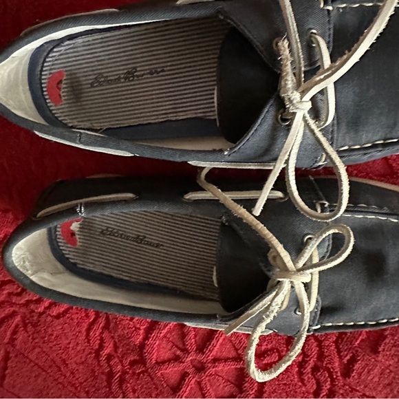 Eddie‎ Bauer Men's Navy Boat Shoes Size 10 - Picture 3 of 7